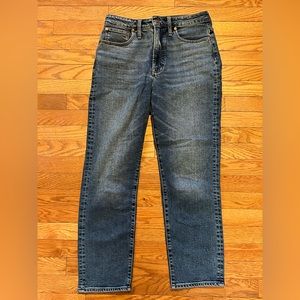 Madewell curvy perfect vintage jean Mayfield wash size 28